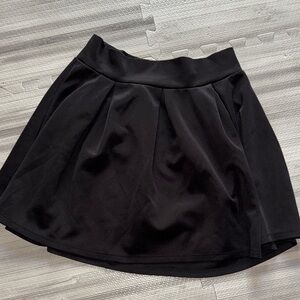 Chic Black Skater Skirt